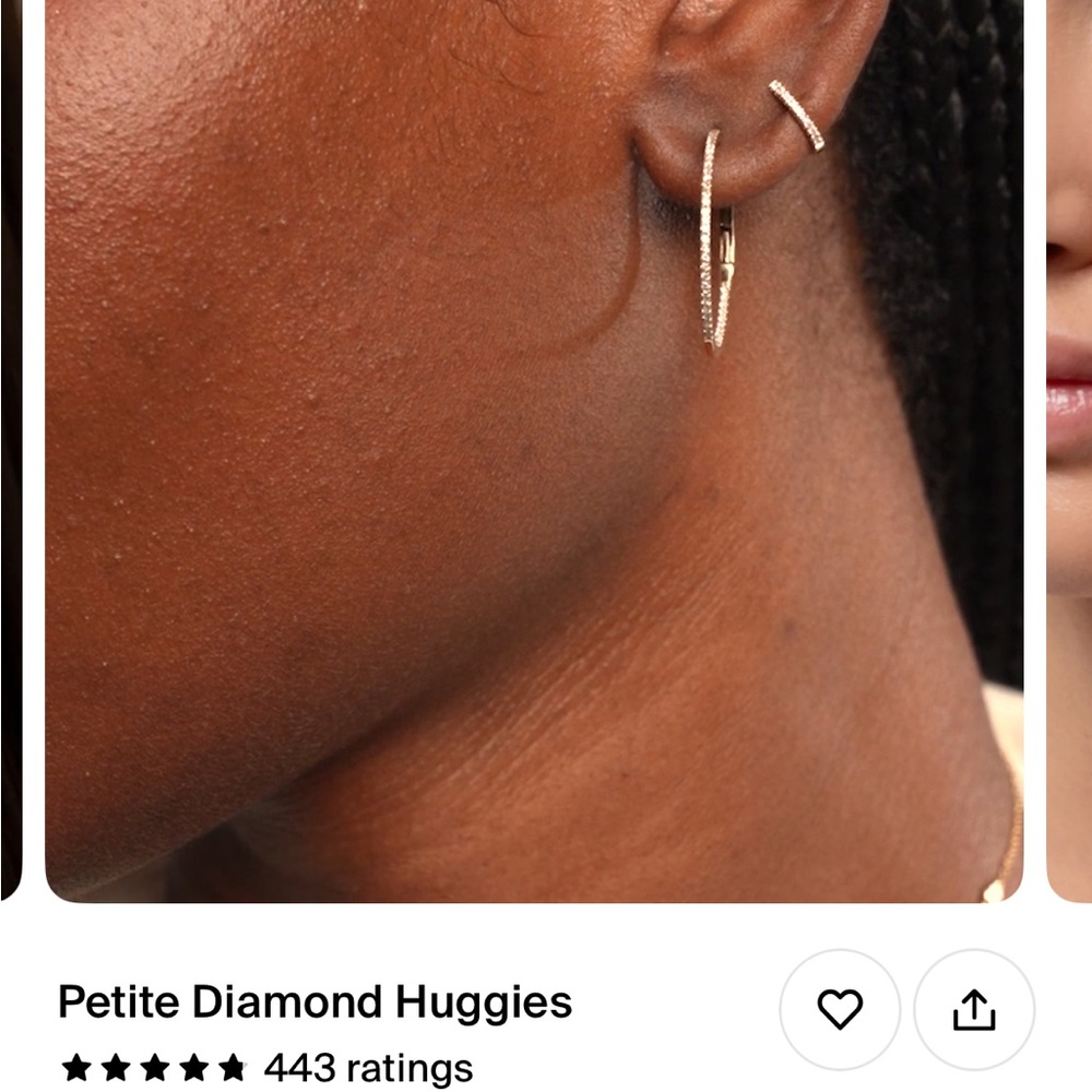 Ring Concierage Petite Diamond Huggies